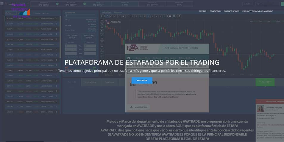 Estafados por AVATRADE-TRADE99, TRADEFW Y TRADE100