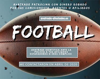 AVATRADE PATROCINA EL FOOTBALL CON DINERO ROBADO