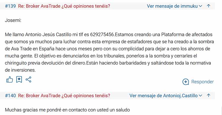 AVATRADE OPINIONES RANKIA Nº 5