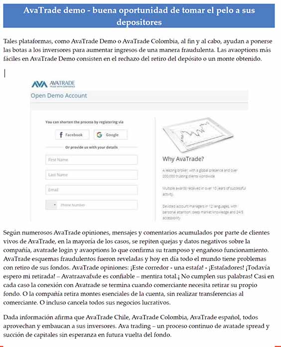 AVATRADE OPINIONES ESTAFA Nº 5