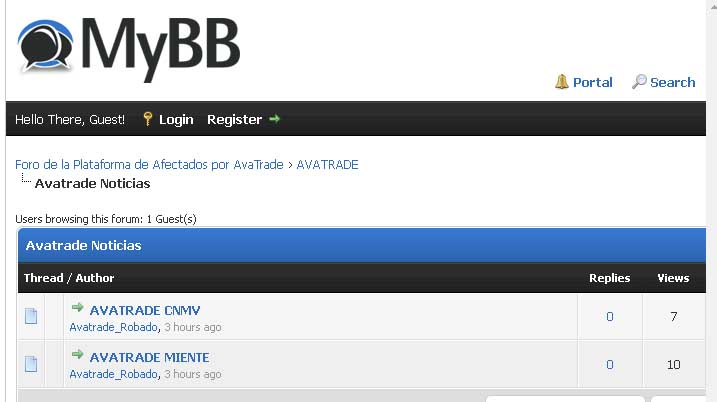 Avatrade foro. Actados por los robos, estafas y fraudes de AVATRADE