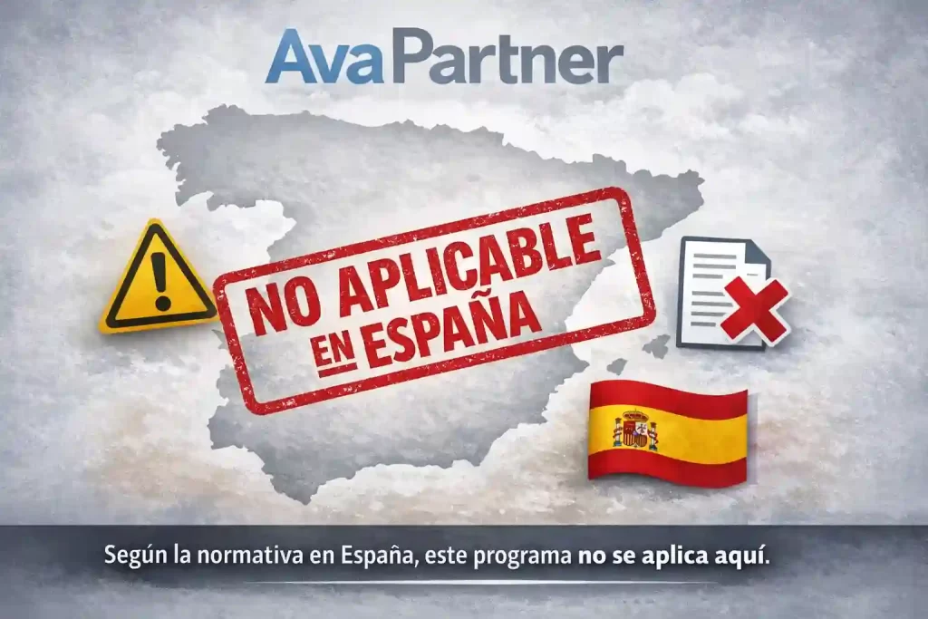 Infografía sobre AvaPartner opiniones y las 3 verdades legales del programa de afiliados de AvaTrade en España según la normativa de la CNMV