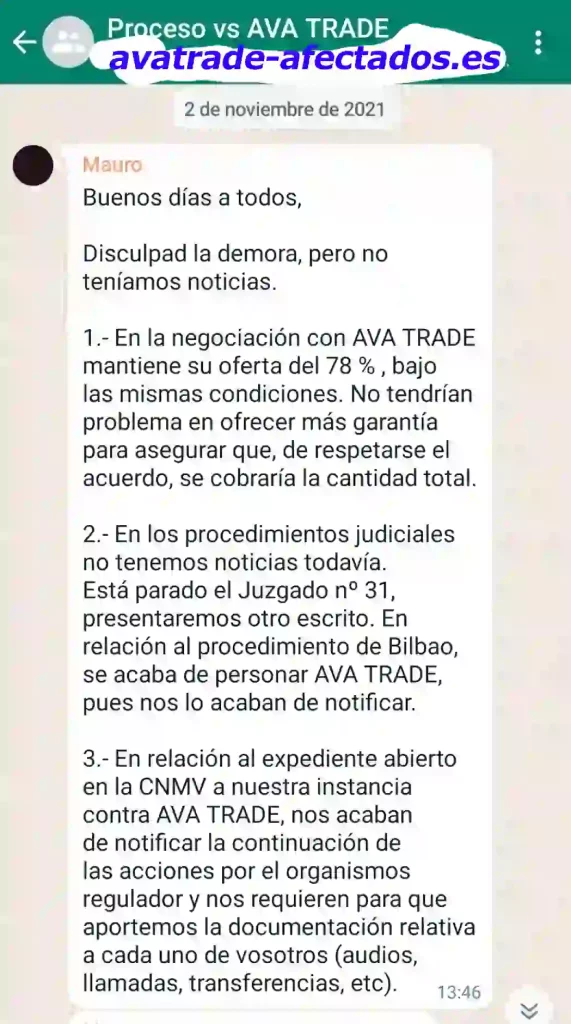 AVATRADE ACUERDOS